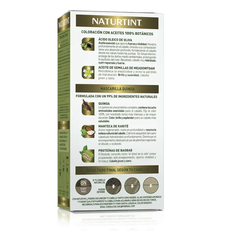 Naturtint Tintura Permanente Senza Ammoniaca 8N - Biondo Grano