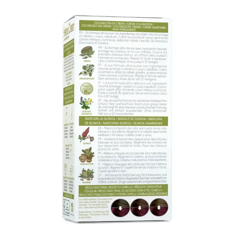 Naturtint Crema Henné Colorazione Naturale Semi-Permanente Senza Ammoniaca Colore per capelli 5,62 Auburn