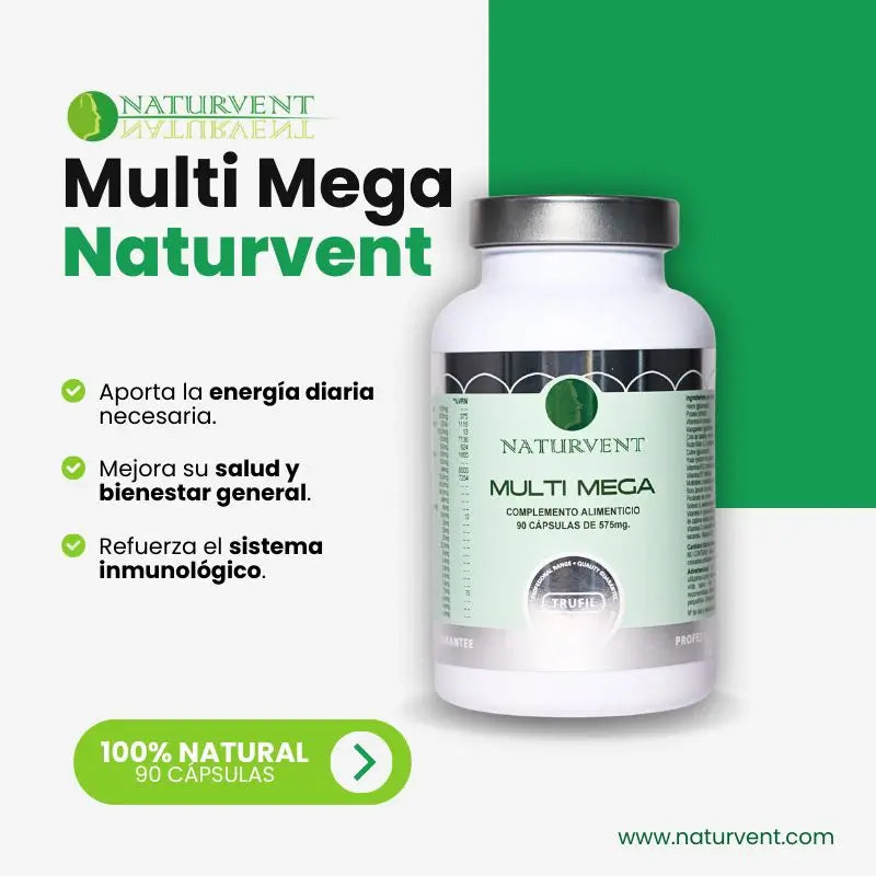 Naturvent Multivitamins Multi Mega Multivitaminico, 90 capsule