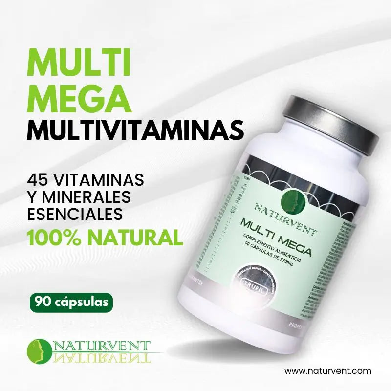 Naturvent Multivitamins Multi Mega Multivitaminico, 90 capsule