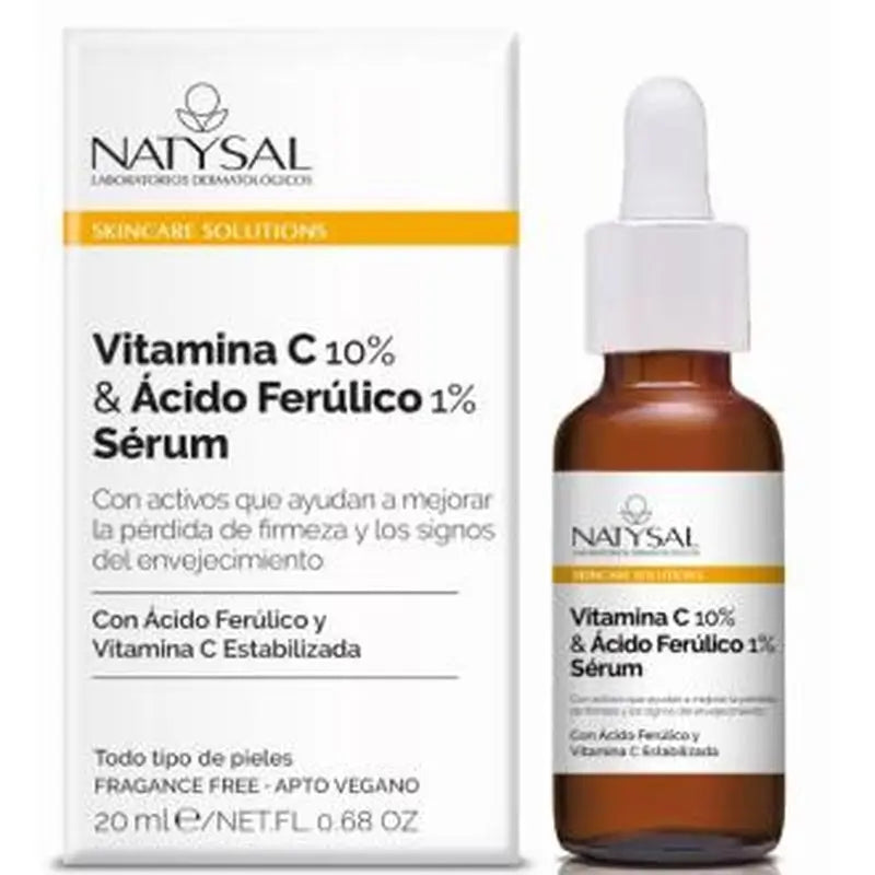 Natysal Vitamin C 10% & Ferulic Acid 1% Serum 20Ml.