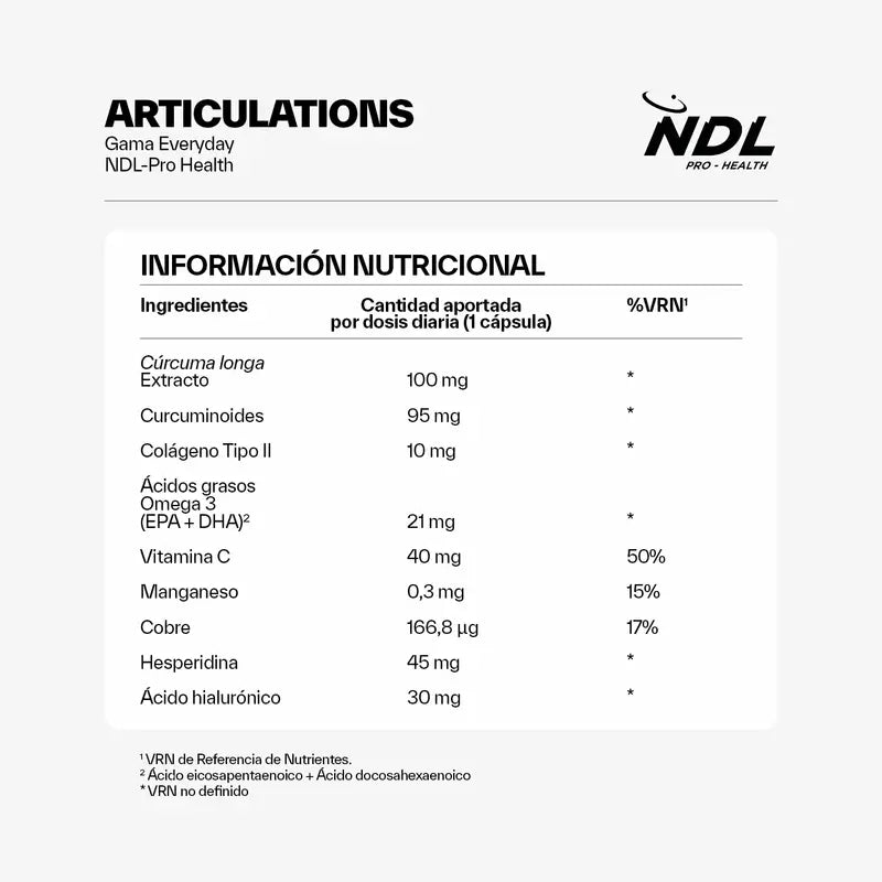 NDL Pro-Health Articolazioni Collagene di tipo II, 30 Capsule