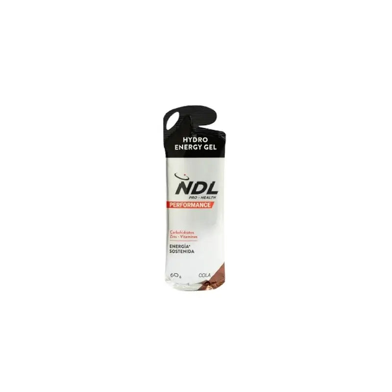 NDL Pro-Health Gel energetico senza caffeina gusto Cola, confezione da 12x60 grammi