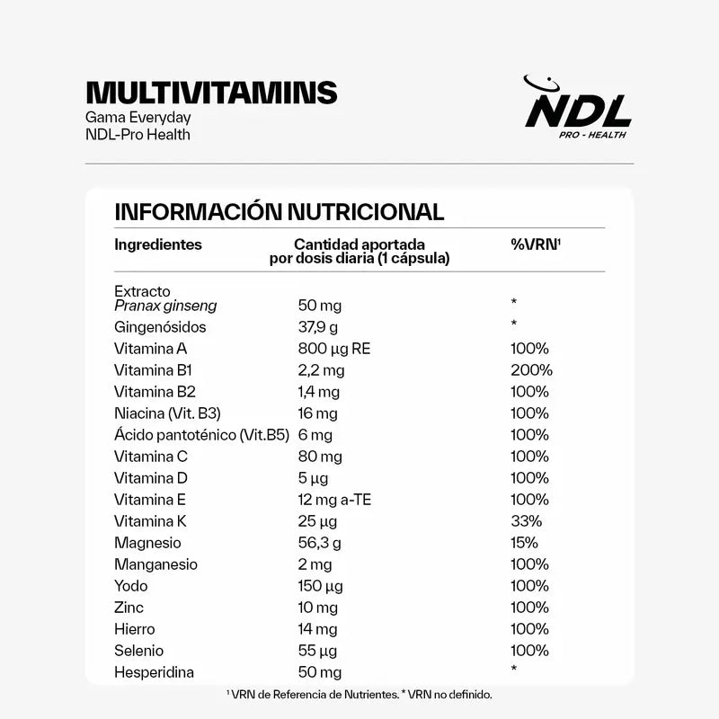 NDL Pro-Health Multivitamine, 30 Capsule