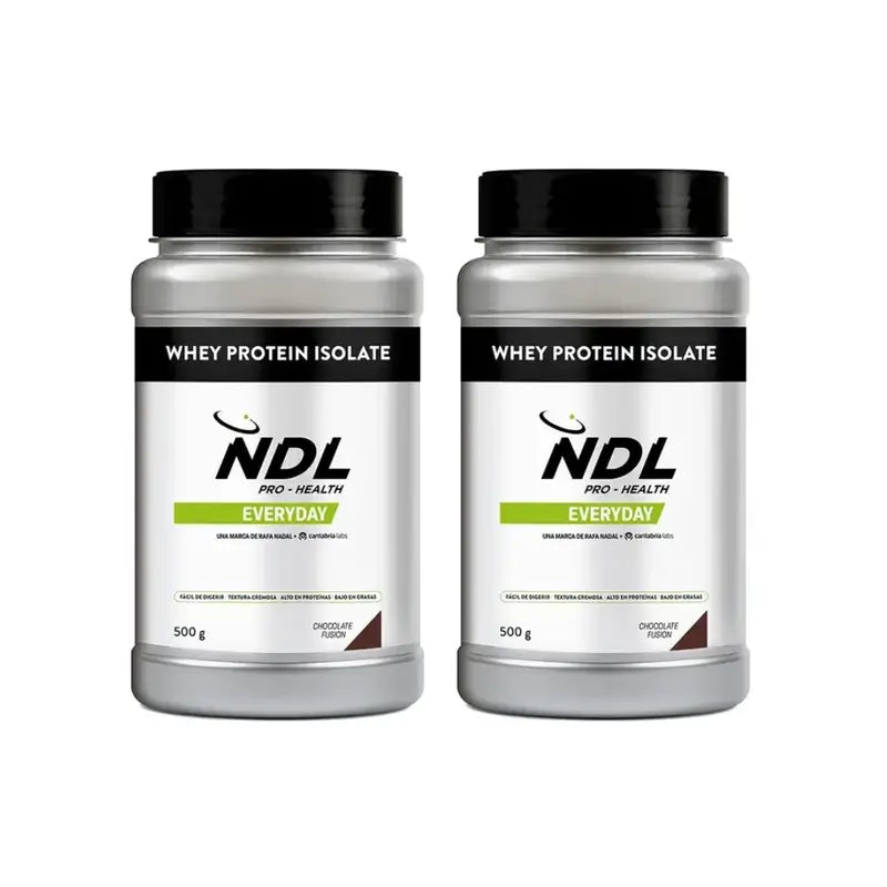 Ndl Pro-Health Whey Protein Isolate - Proteine isolate, Chocolate Fusion , 2X500 G