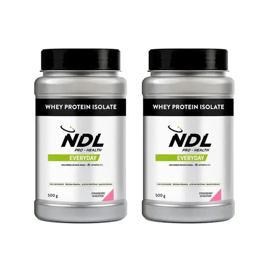 Ndl Pro-Health Proteine Whey Isolate - Proteine isolate, Strawberry Sensation , 2X500 G