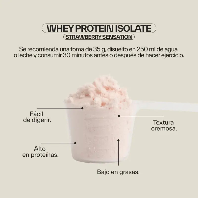 Ndl Pro-Health Whey Protein Isolate - Proteine isolate, Strawberry Sensation , 1 kg