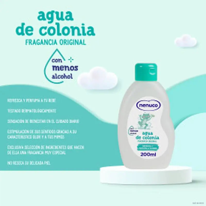 NENUCO Borsa da toilette in stoffa per bambini con sapone e Eau de Toilette, 2x200 ml.