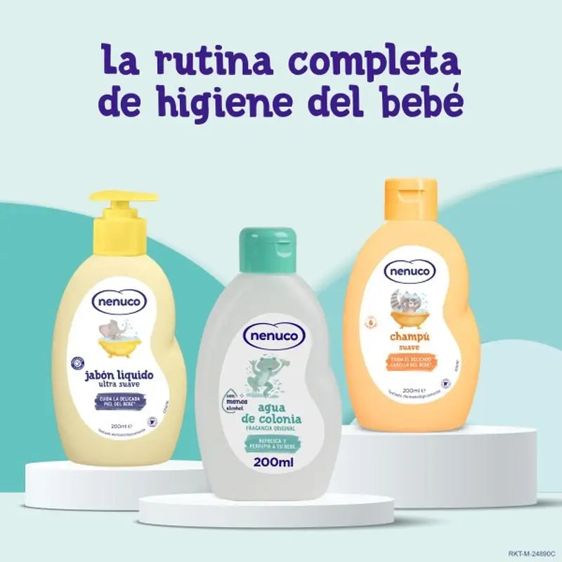 Nenuco Baby Pack Marsupio Rana, con profumo, sapone e shampoo, 3x200ml