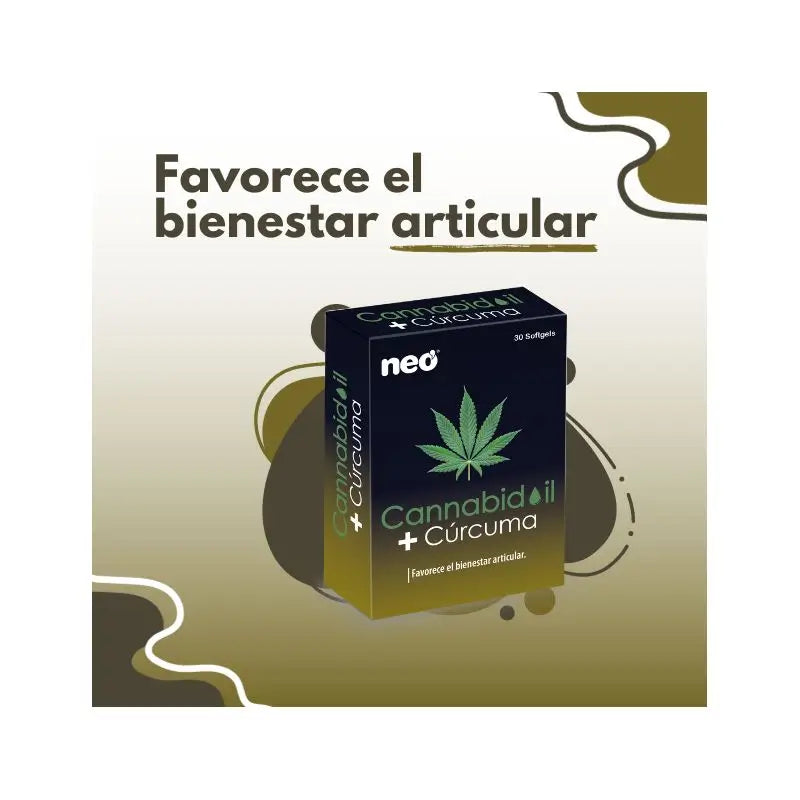 Neo Cannabidoil Curcuma, 30 capsule