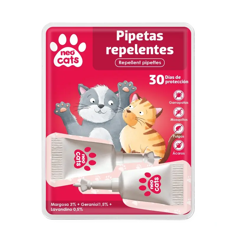 Neo Cats Anti-Insect Repellent Pipette 2 pezzi