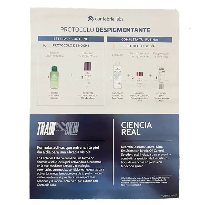 Protocollo depigmentante Neoretin, Discrom Control Ultra Emulsione, 30Ml + Biretix Oil Control, 30Ml