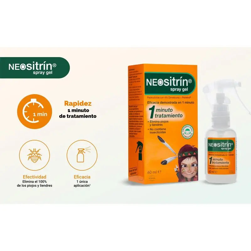 NEOsitrin® Gel liquido antipidocchi Spray 60 ml