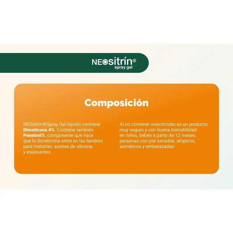 NEOsitrin® Gel liquido antipidocchi Spray 60 ml