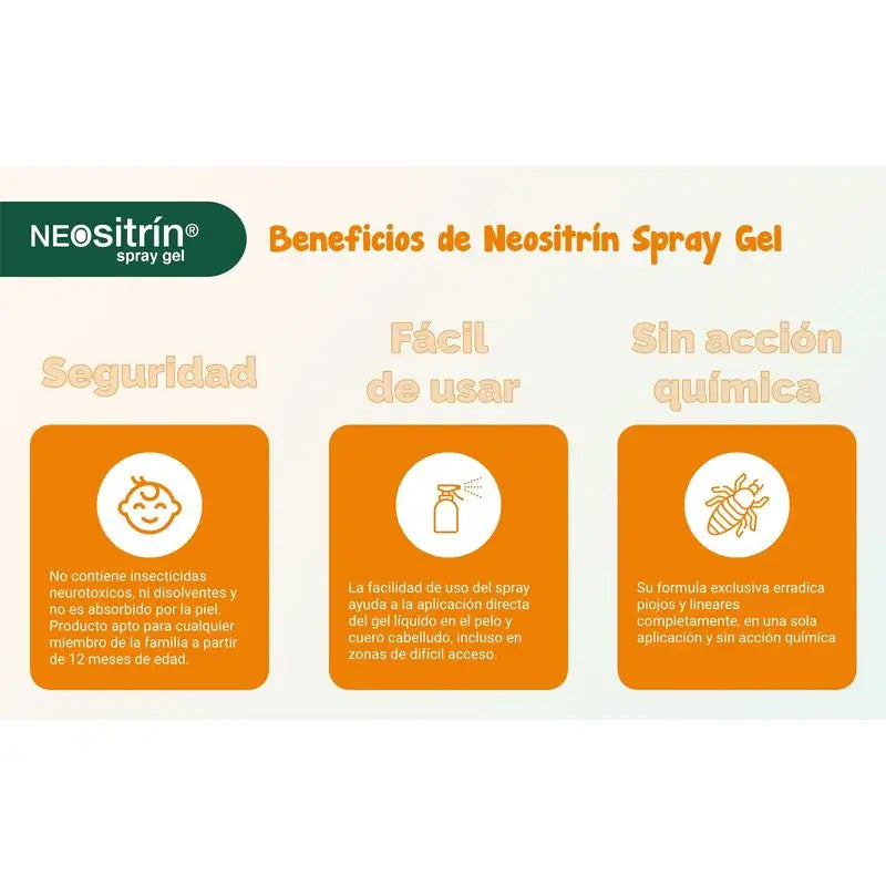 NEOsitrin® Gel liquido antipidocchi Spray 60 ml