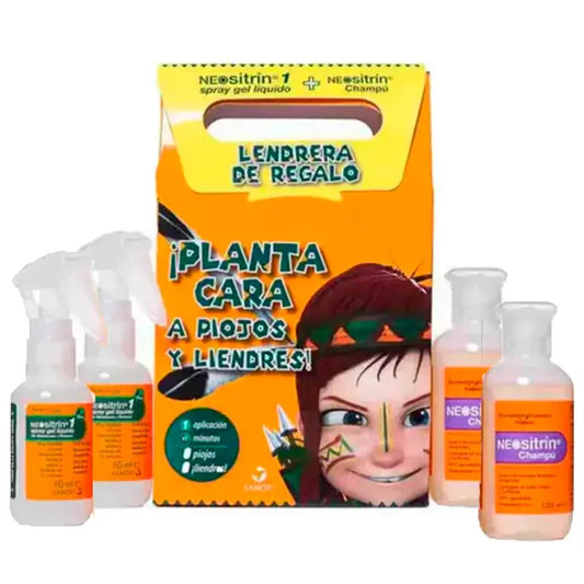 NEOsitrin® Spray + Shampoo antipidocchi, Confezione 2 x 100 ml