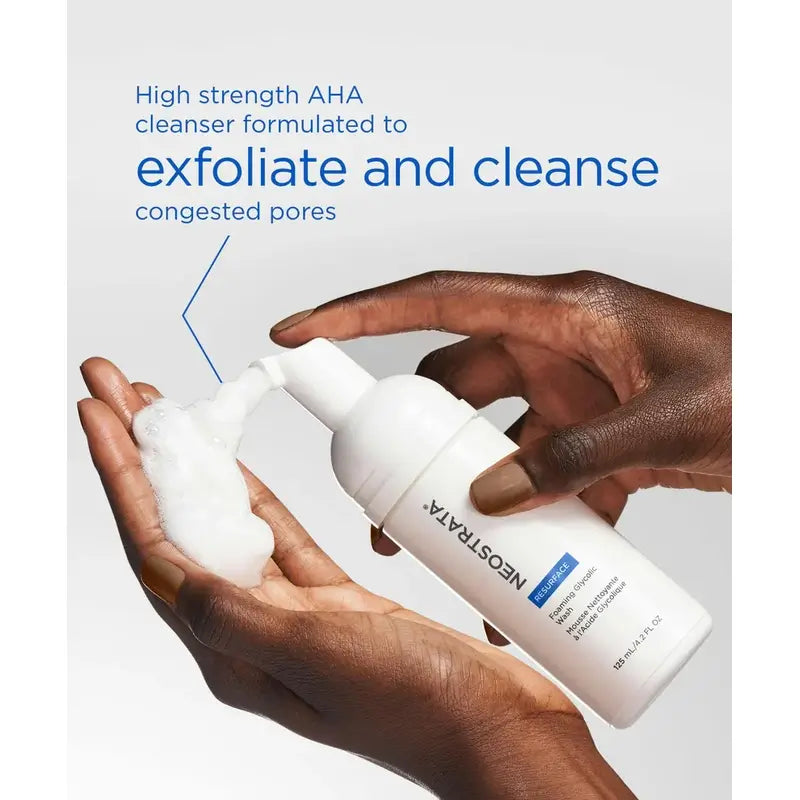 Neostrata Schiuma detergente all'acido glicolico, esfoliante per il viso con il 20% di AHA 125ml
