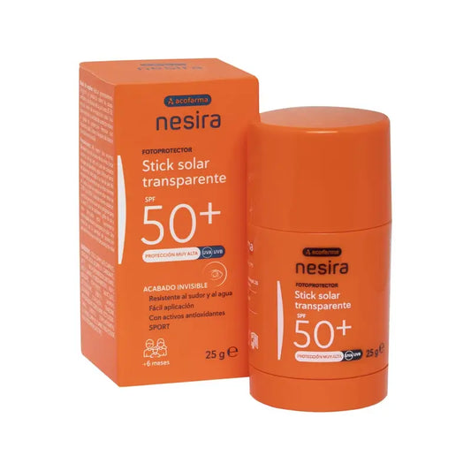 Nesira Stick solare trasparente SPF50+, 25 g