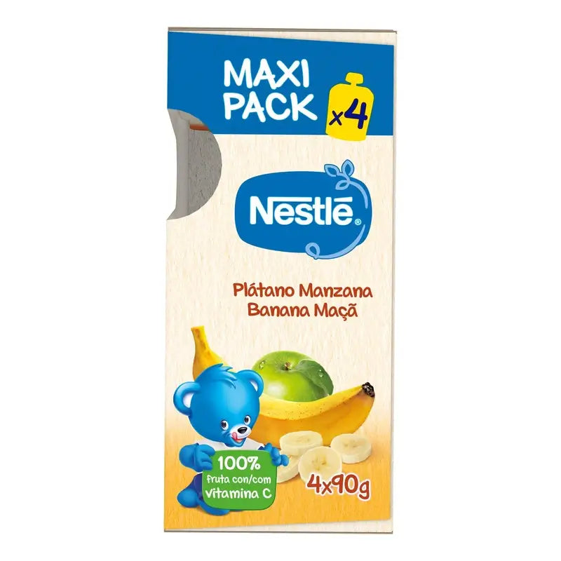 Bustina di banana e mela Nestlé, 4X90g