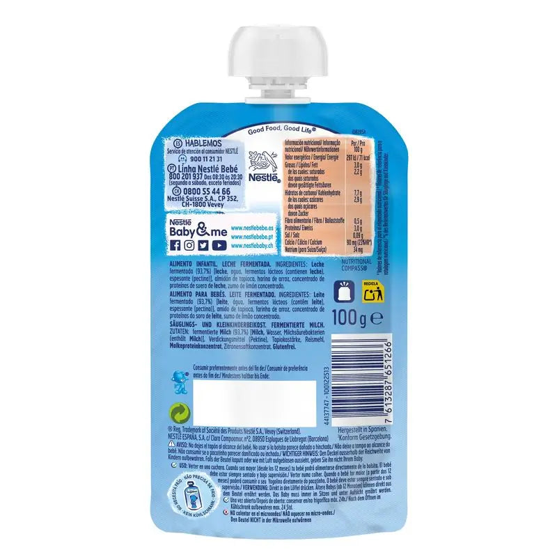 Nestlé Yogolino Bustina naturale non zuccherata, 100 g