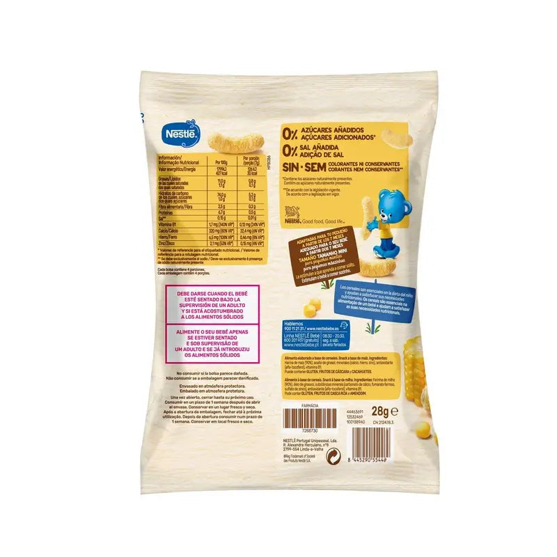 Nestlé Spuntino sano Happy Puffs Mais naturale , 28g