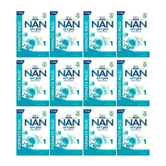 Nestlé Nan Optipro 1 Latte di avviamento, 12X1200 g