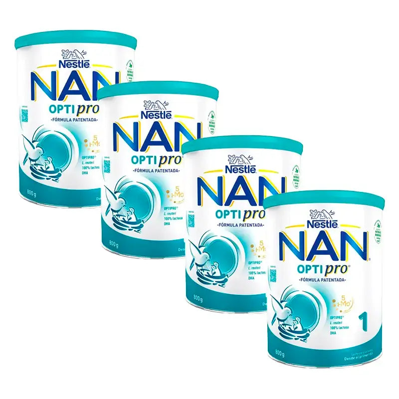 Nestlé Nan Optipro 1 Latte di avviamento, 4X800 g