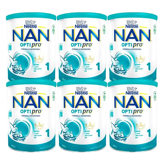 Nestlé Nan Optipro 1 Latte di avviamento, 6x800 g