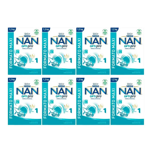 Nestlé Nan Optipro 1 Latte di avviamento, 8X1200 g