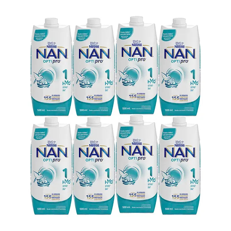 Nestlé Nan Optipro 1 Liquido, 8X500 ml