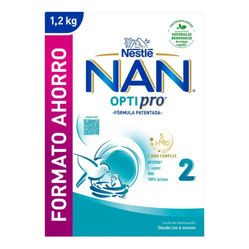 Nestlé Nan Optipro 2 Latte artificiale, 1200g