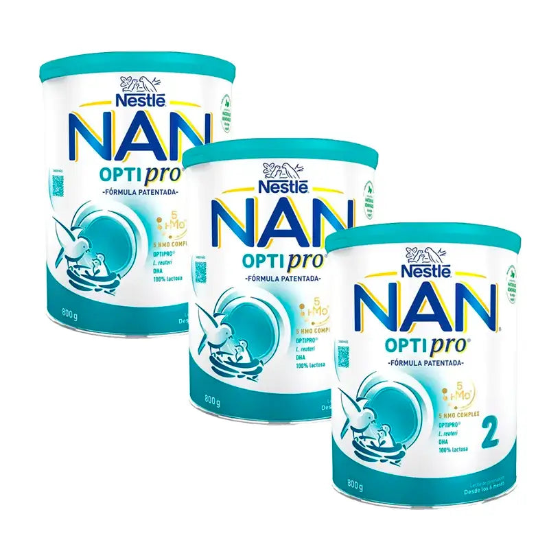 Nestlé Nan Optipro 2 Latte Formula, 3 x 800 g
