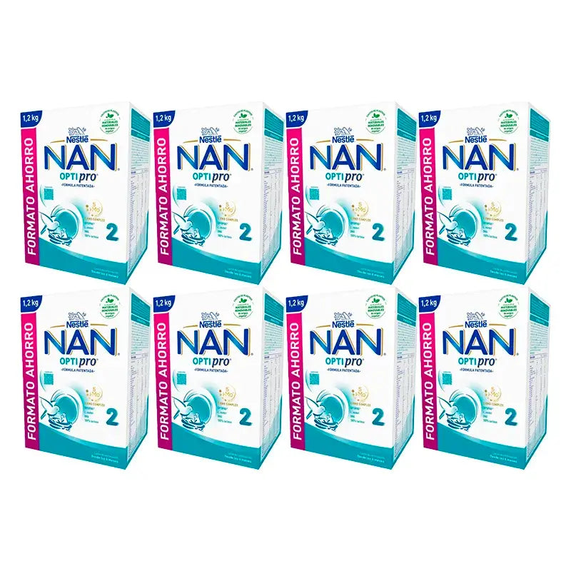 Nestlé Nan Optipro 2 Latte Formula, 8X1200 g