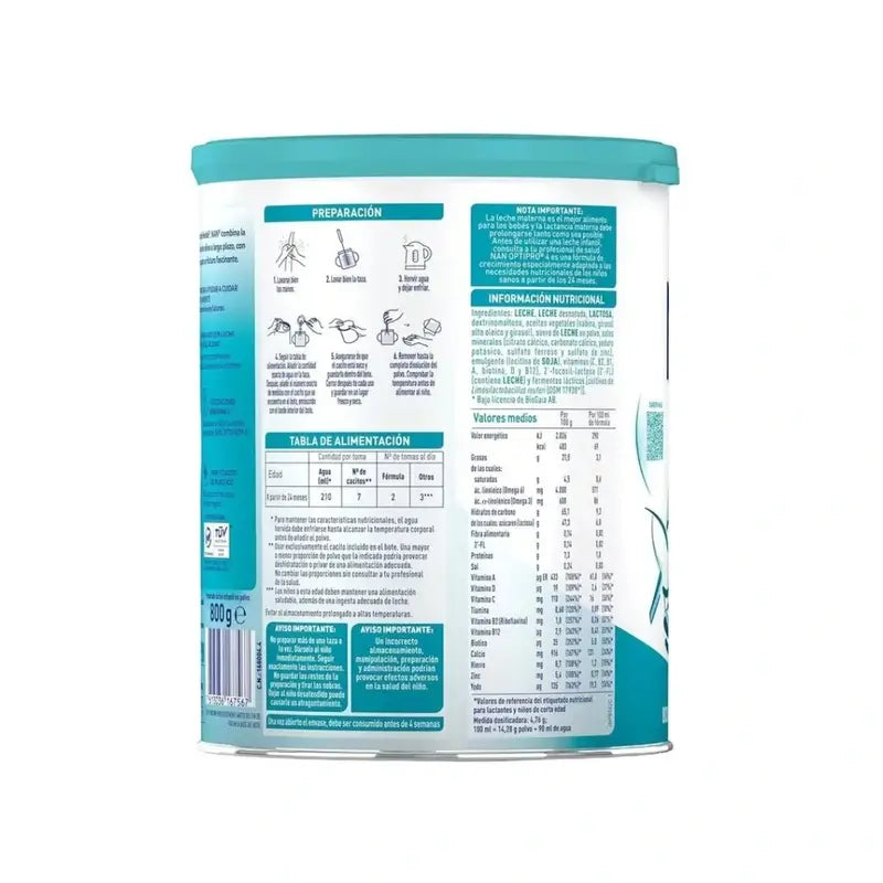 Nestlé Nan Optipro 3 Latte per la crescita, 3x800 g