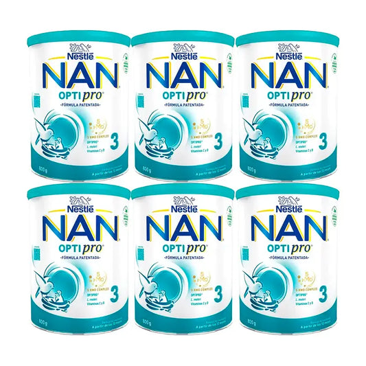 Nestlé Nan Optipro 3 Latte per la crescita, 6x800 g