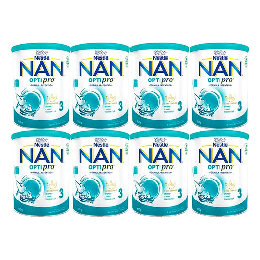 Nestlé Nan Optipro 3 Latte per la crescita, 8X800g