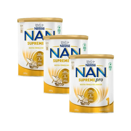 Latte di avviamento Nestle Nan Supreme Pro 1, confezione da 3x800 gr