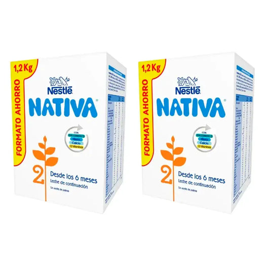 Nestlé Nativa 2, Confezione 2 x 1200 grammi