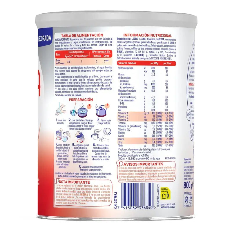 Nestlé Nidina 3, 800 g
