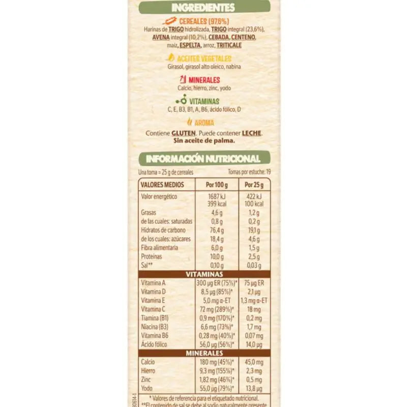 Nestlé Confezione da 6 porridge 8 Cereali , 475g