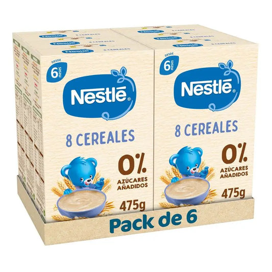 Nestlé Confezione da 6 porridge 8 Cereali , 475g