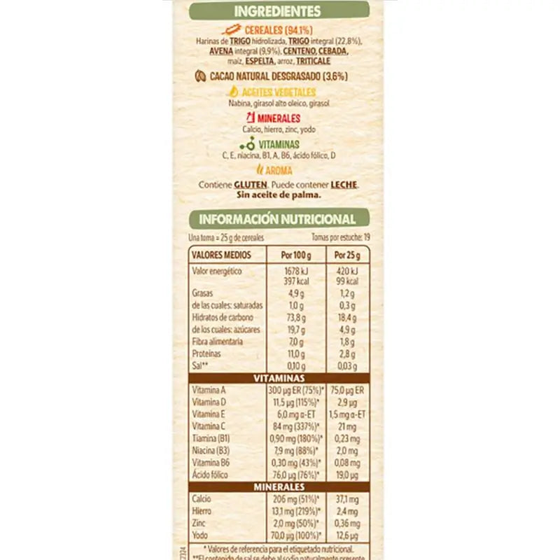 Nestlé Confezione da 6 porridge 8 Cereali con Cacao , 475g