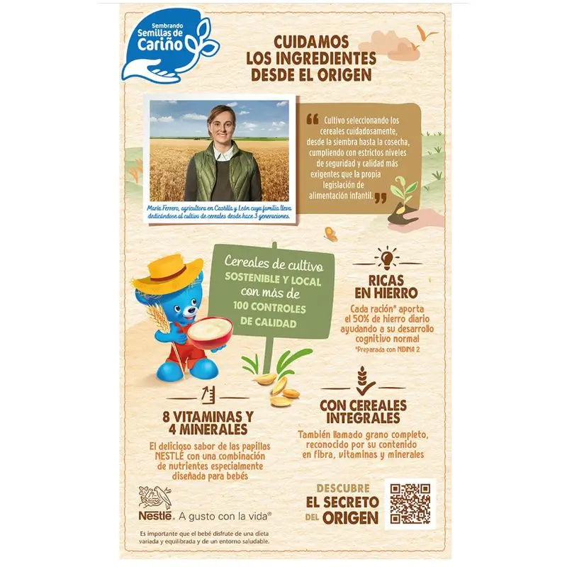 Nestlé 6-Pack 6 porridge 8 Cereali con biscotto Maria, 475g