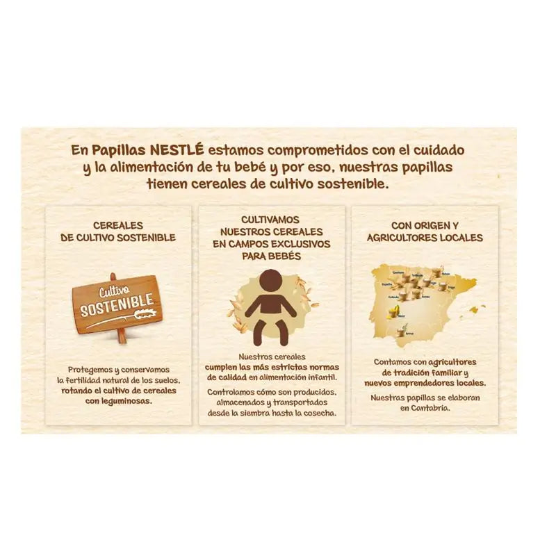 Nestlé 6-Pack 6 porridge 8 Cereali con biscotto Maria, 475g