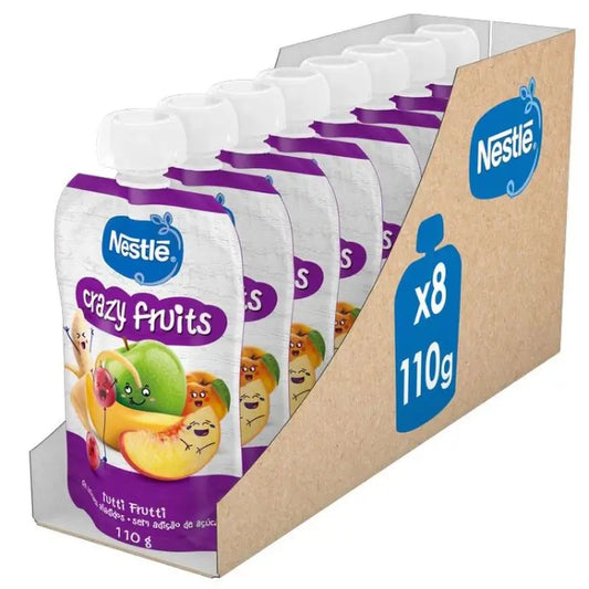 NESTLÉ Confezione Purea Bustina Frutti Pazzi , 110g x 8 unità