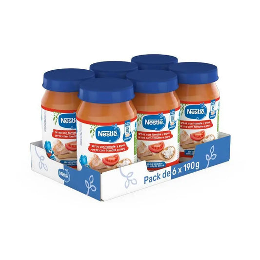 Confezione NESTLÉ Gallette di riso e pomodoro e tacchino, 190 g x 6 unità