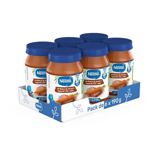 Confezione NESTLÉ Barattolo salato di manzo, 190 g x 6 unità