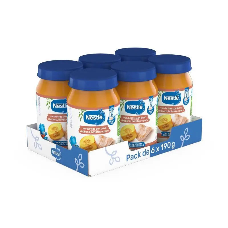 NESTLÉ Confezione Tartine salate di verdure con tacchino , 190g x 6 unità