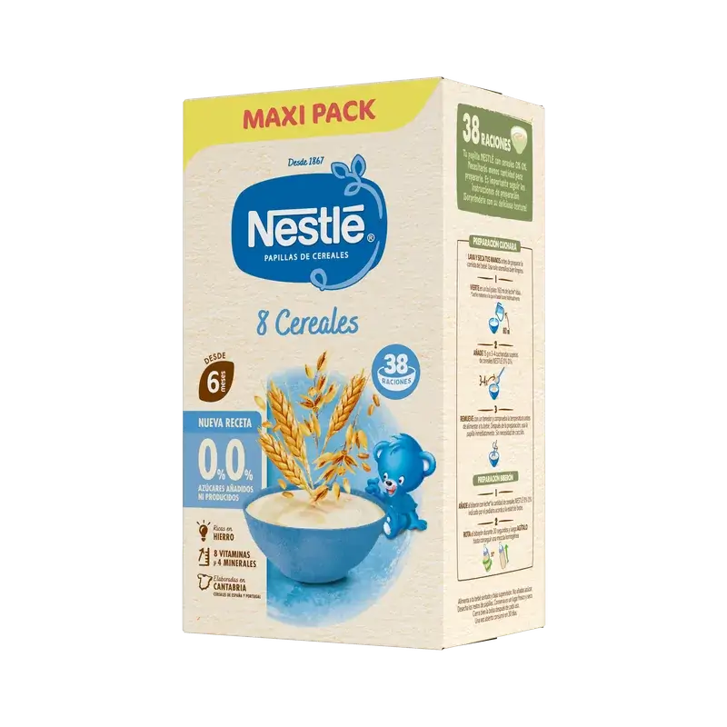 Nestlé Pappa ai 8 cereali 0%, 570 g