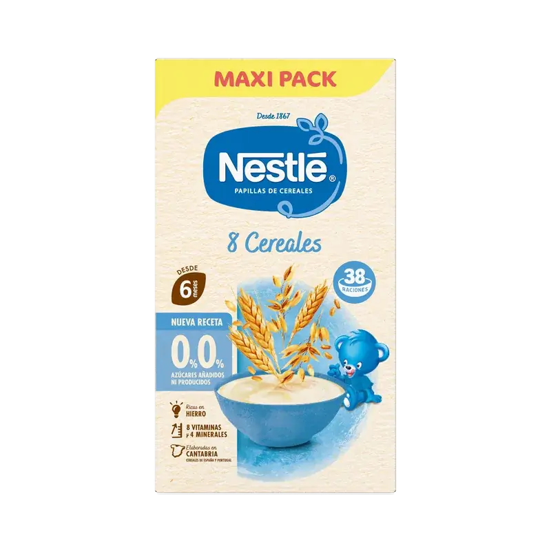 Nestlé Pappa ai 8 cereali 0%, 570 g